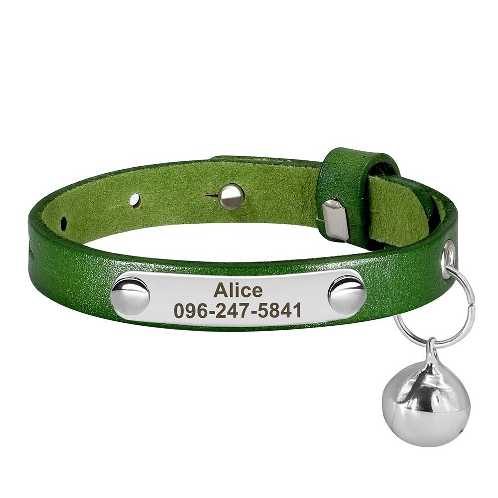 Personalized Safety Cat Collar With Engraved ID Nameplate 12