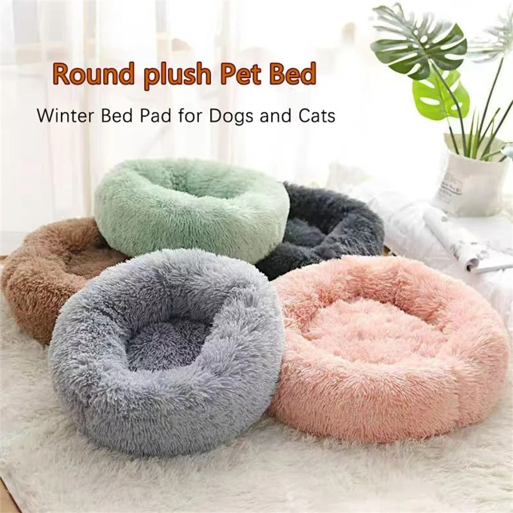 UltraSoft Plush Donut Calming Pet Bed 5