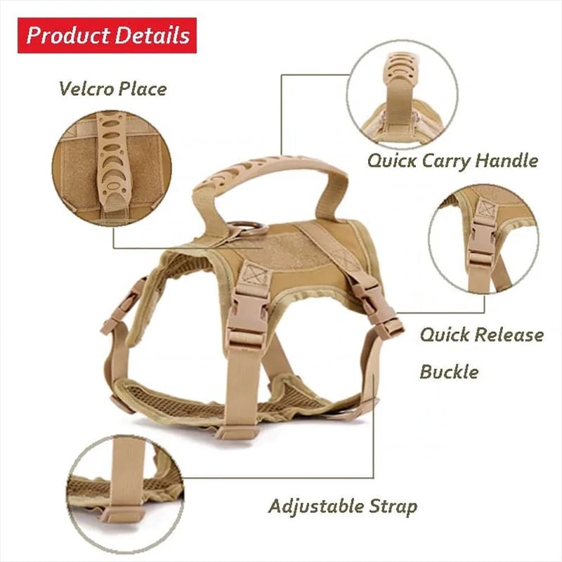 Tactical EscapeProof Cat Harness And Leash Set 4