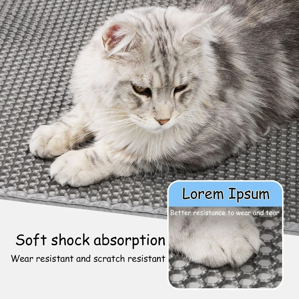 Elite UltraTrapping Waterproof DoubleLayer Cat Litter Mat 3