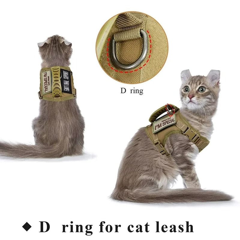 Elite Tactical EscapeProof Cat Harness And Leash Set 3