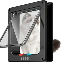 4-way locking weatherproof pet flap door