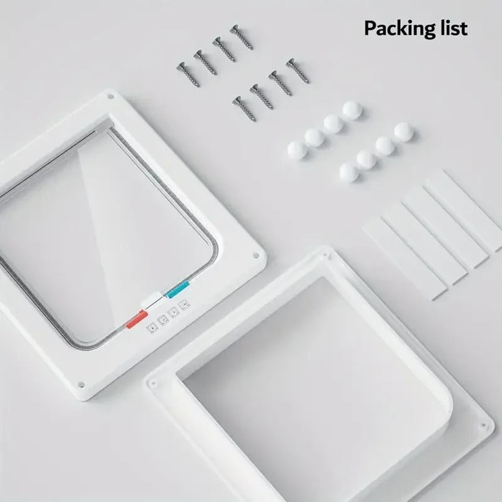 4Way Locking Weatherproof Pet Flap Door 5