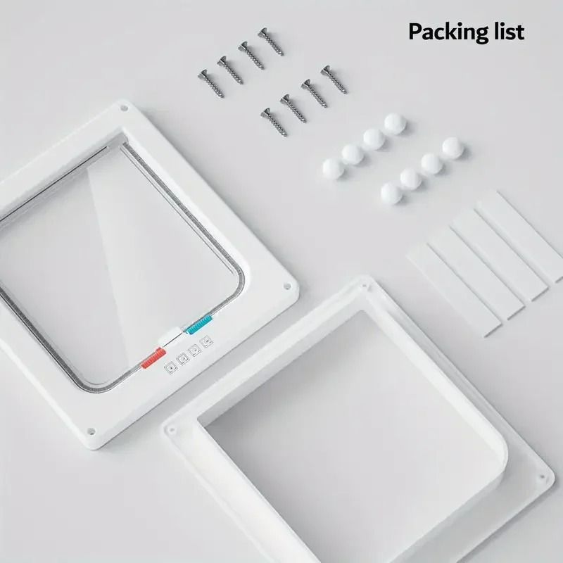 4Way Locking Weatherproof Pet Flap Door 5
