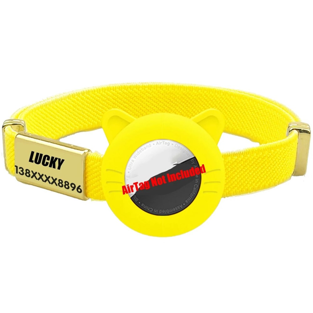 New Breakaway AirTag Tracker Cat Collar With Custom ID 9