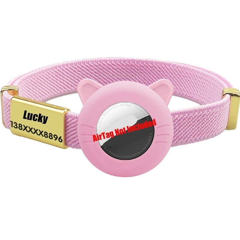 New Breakaway AirTag Tracker Cat Collar With Custom ID 6
