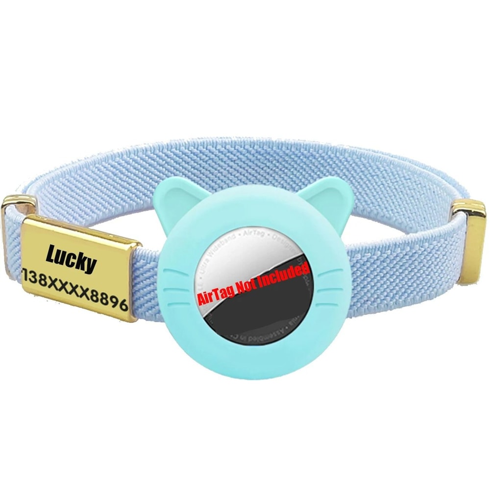 New Breakaway AirTag Tracker Cat Collar With Custom ID 8