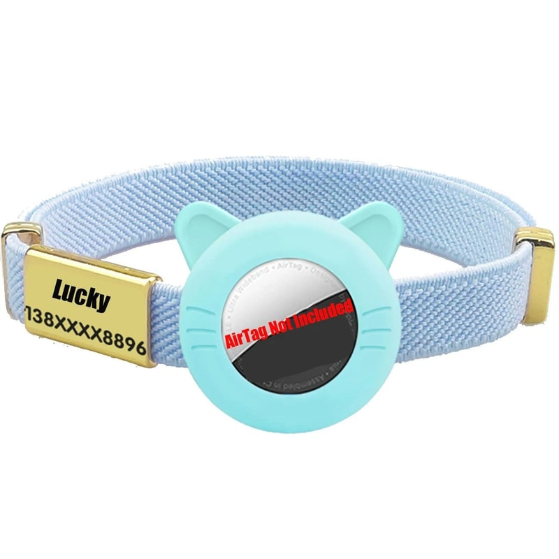 New Breakaway AirTag Tracker Cat Collar With Custom ID 8