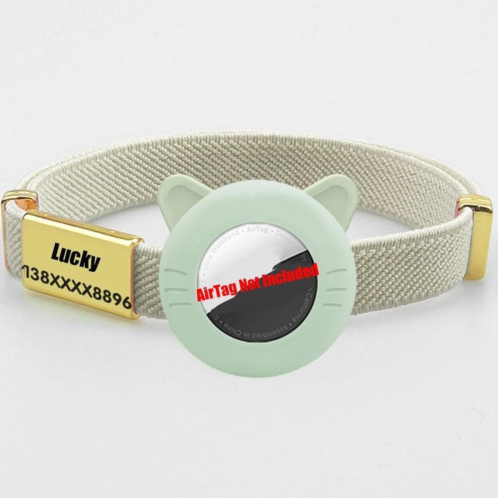 New Breakaway AirTag Tracker Cat Collar With Custom ID 10