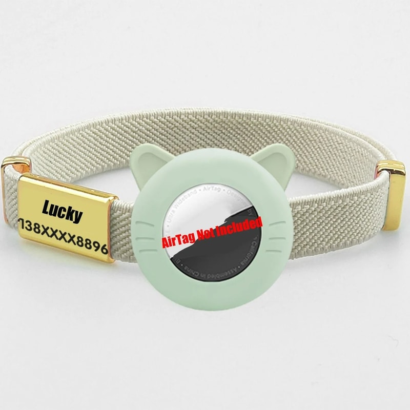 New Breakaway AirTag Tracker Cat Collar With Custom ID 10