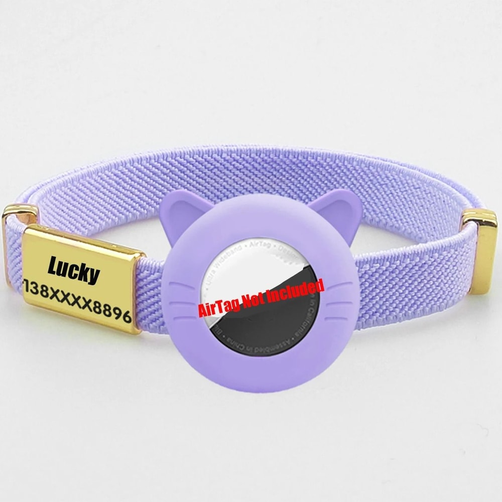 New Breakaway AirTag Tracker Cat Collar With Custom ID 11