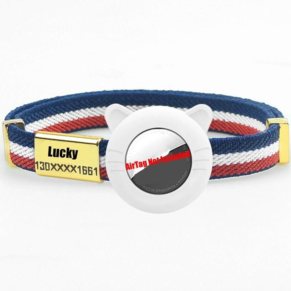 New Breakaway AirTag Tracker Cat Collar With Custom ID 14