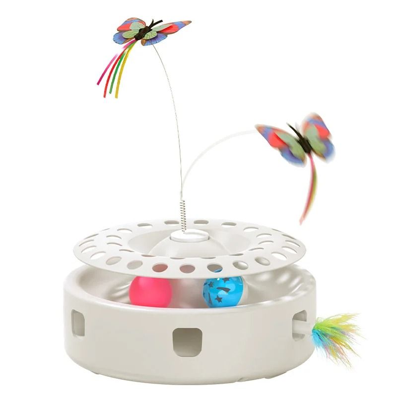 3in1 Smart Interactive Butterfly And Ambush Feather Toy 6