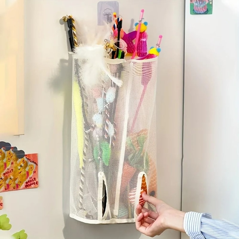 WallHanging Mesh Organizer For Cat Toys Accessories 3
