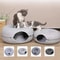 Interactive Felt Donut Cat Tunnel Bed 0