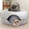 Interactive Felt Donut Cat Tunnel Bed 2
