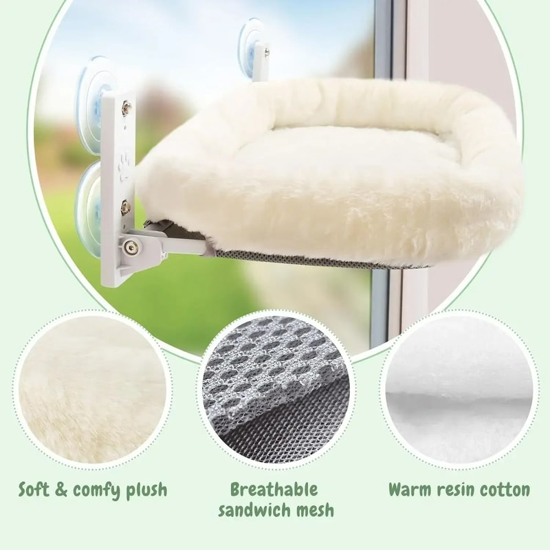 Aerial Window Perch Cat Hammock 1