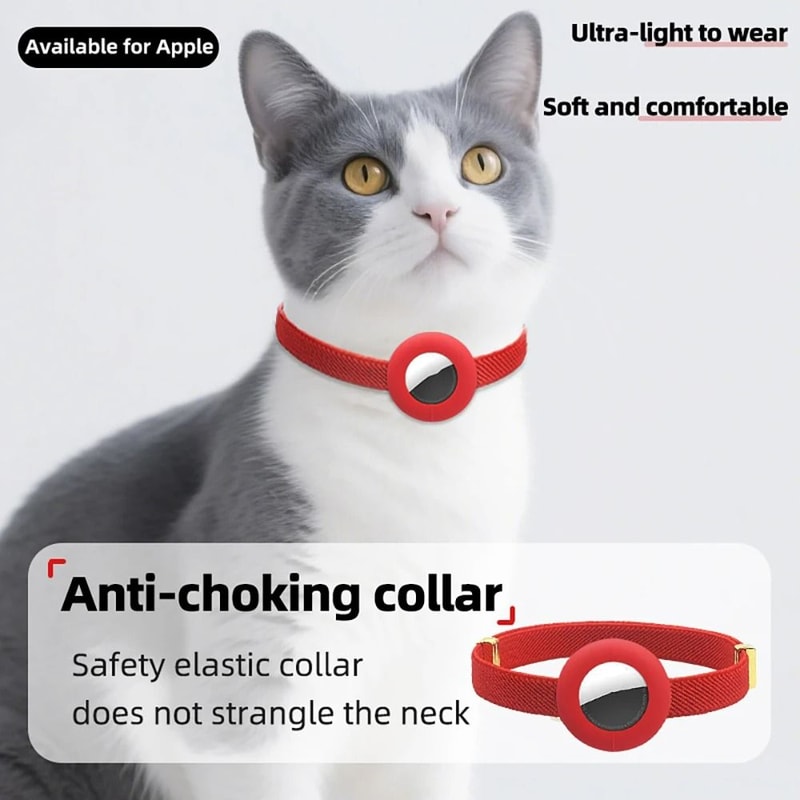 Reflective AirTag Breakaway Cat Collar With Personalized ID Tag 3
