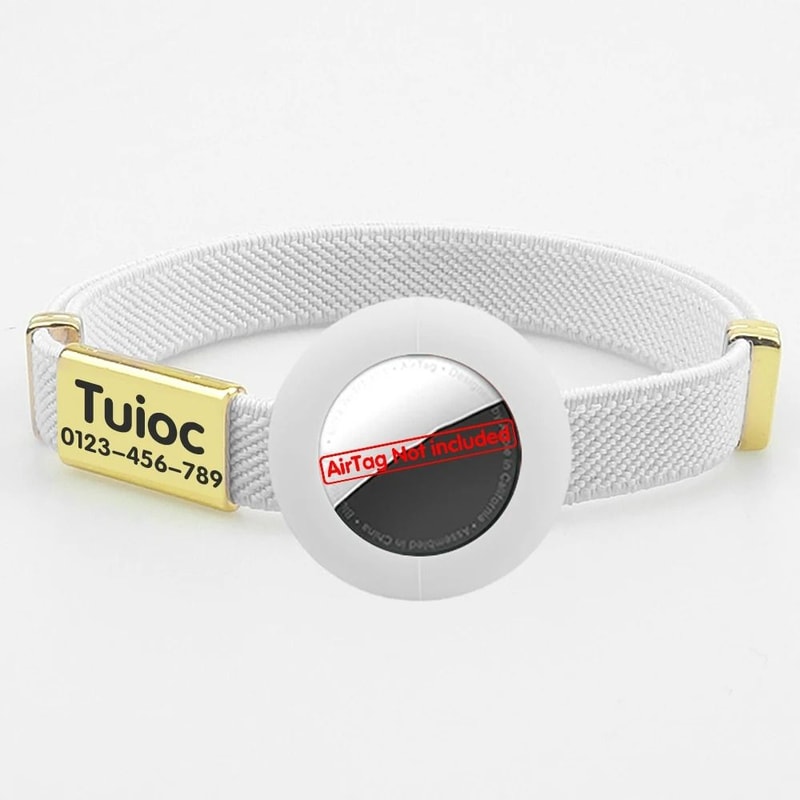 Reflective AirTag Breakaway Cat Collar With Personalized ID Tag 11