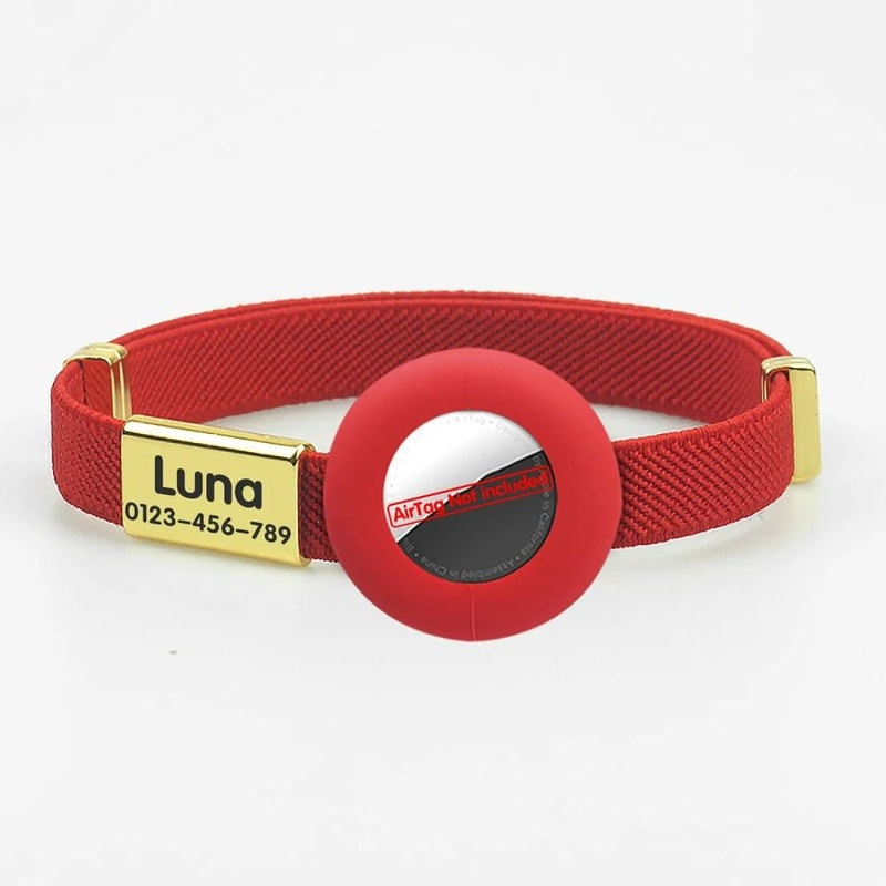 Reflective AirTag Breakaway Cat Collar With Personalized ID Tag 7