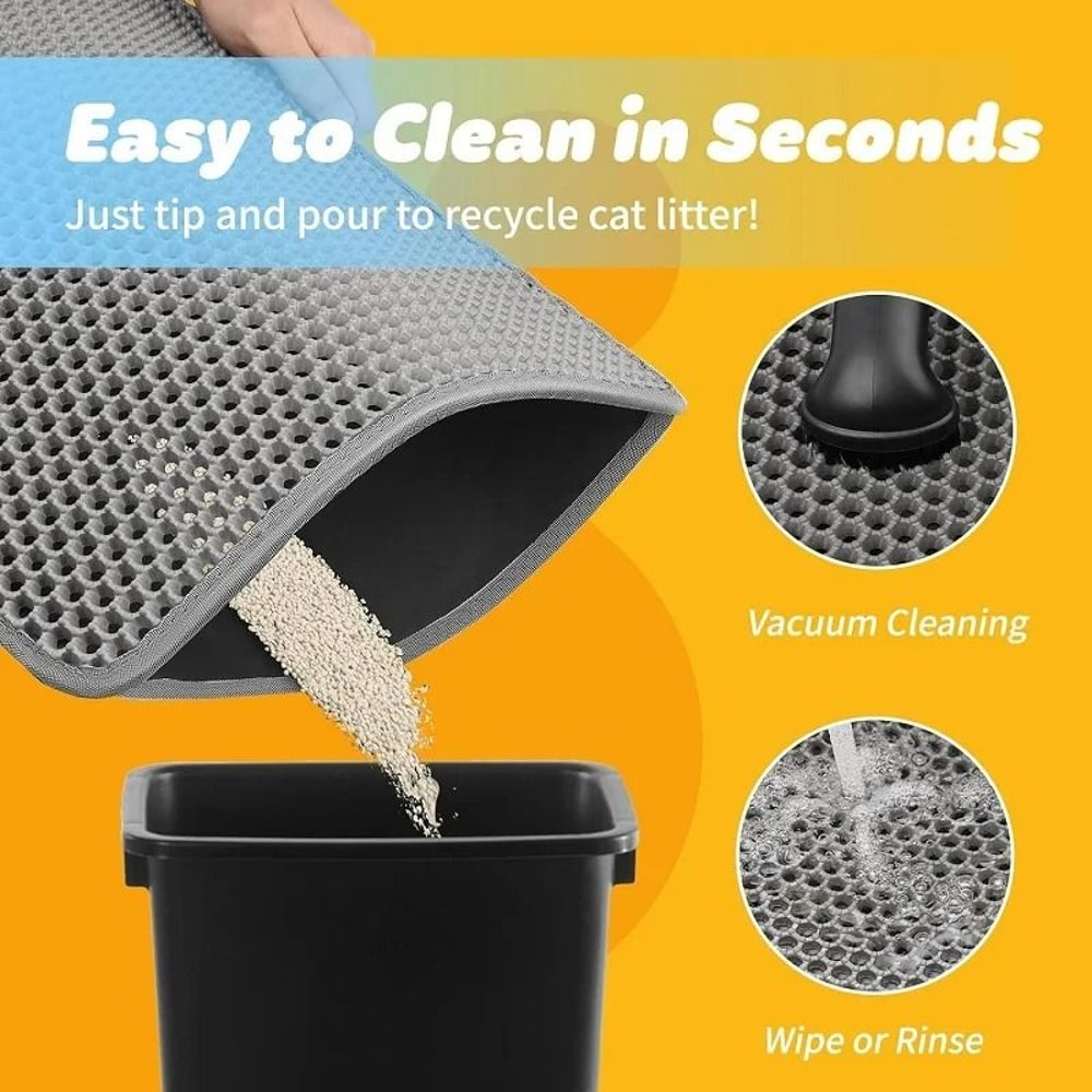 DoubleLayer Waterproof Cat Litter Mat 2