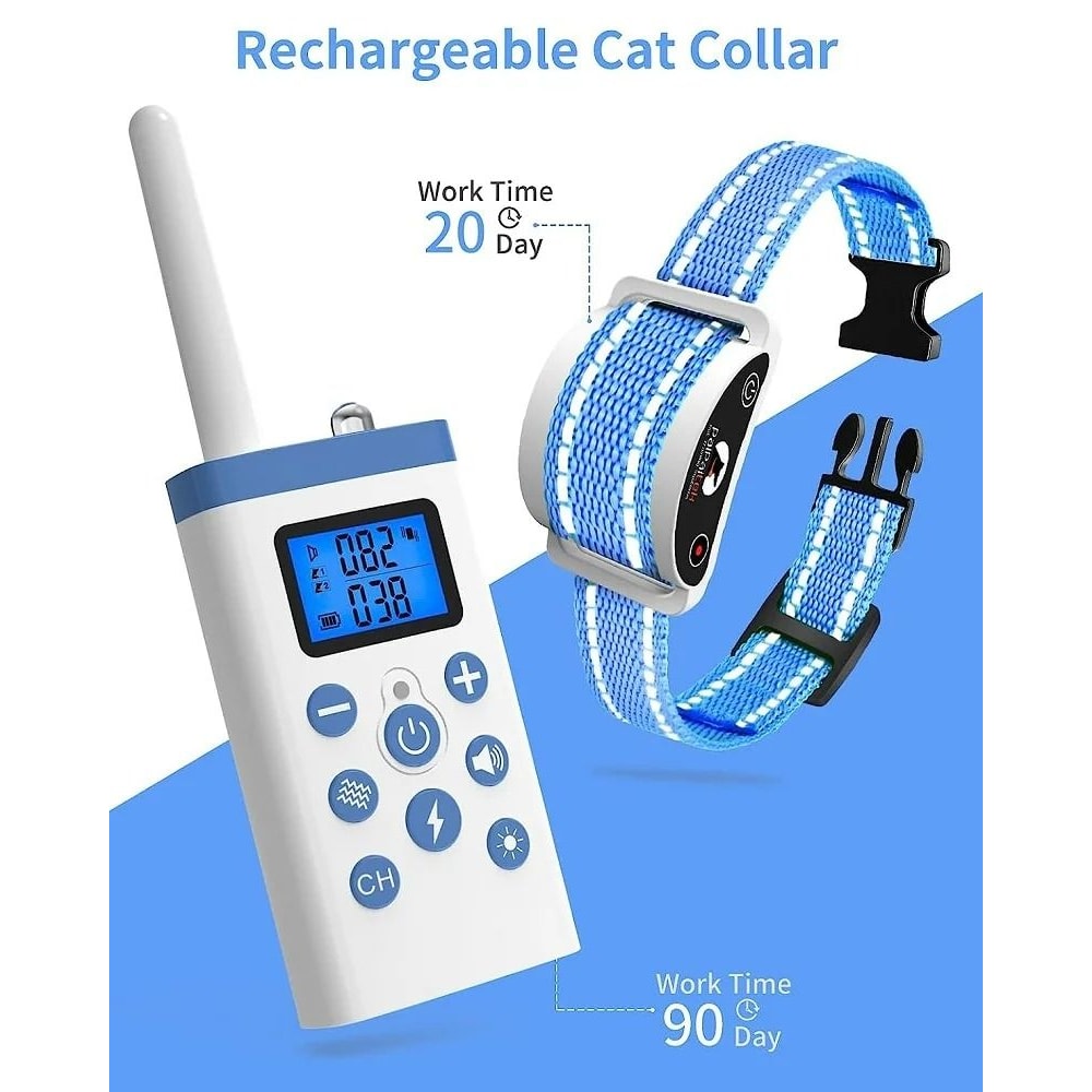 2in1 Smart Cat Training AntiMeow Collar 4