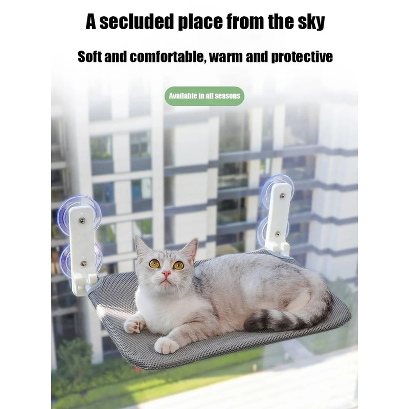 Foldable DualPurpose Cat Window Hammock 3