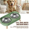 Elevated Stainless Steel Cervical Protection Dual Bowl 2