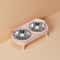 Elevated Stainless Steel Cervical Protection Dual Bowl 5