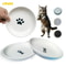 Ceramic AntiWhisker Fatigue Shallow Cat Bowl Set 1