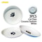 Ceramic AntiWhisker Fatigue Shallow Cat Bowl Set 7