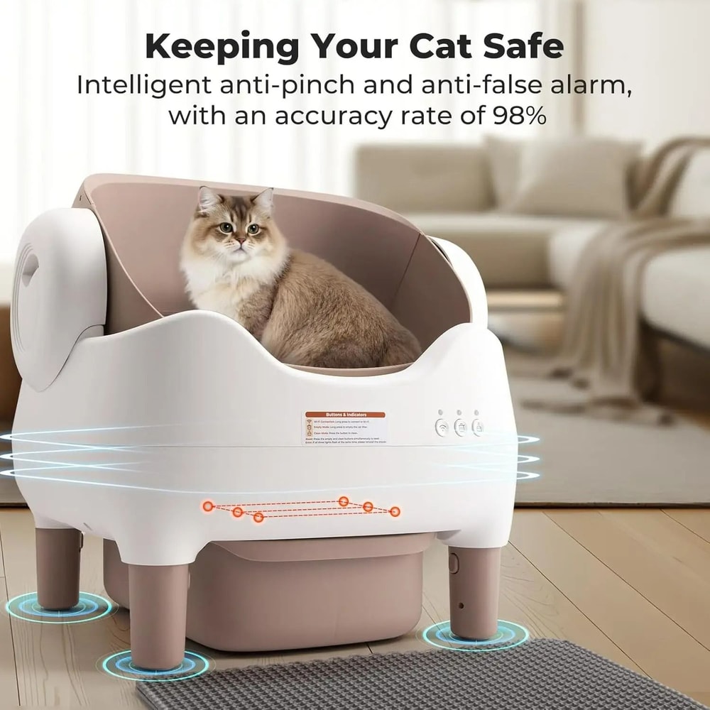 OpenTop Smart Automatic SelfCleaning Cat Litter Box 0