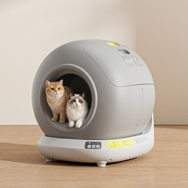 78L ExtraLarge Fully Enclosed Smart SelfCleaning Litter Box 7
