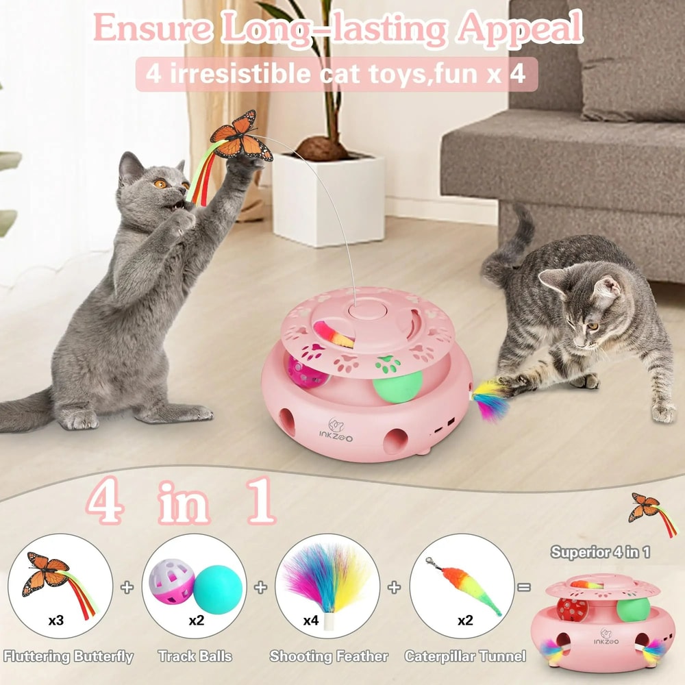 4in1 Smart Interactive Feline Entertainment Station 2