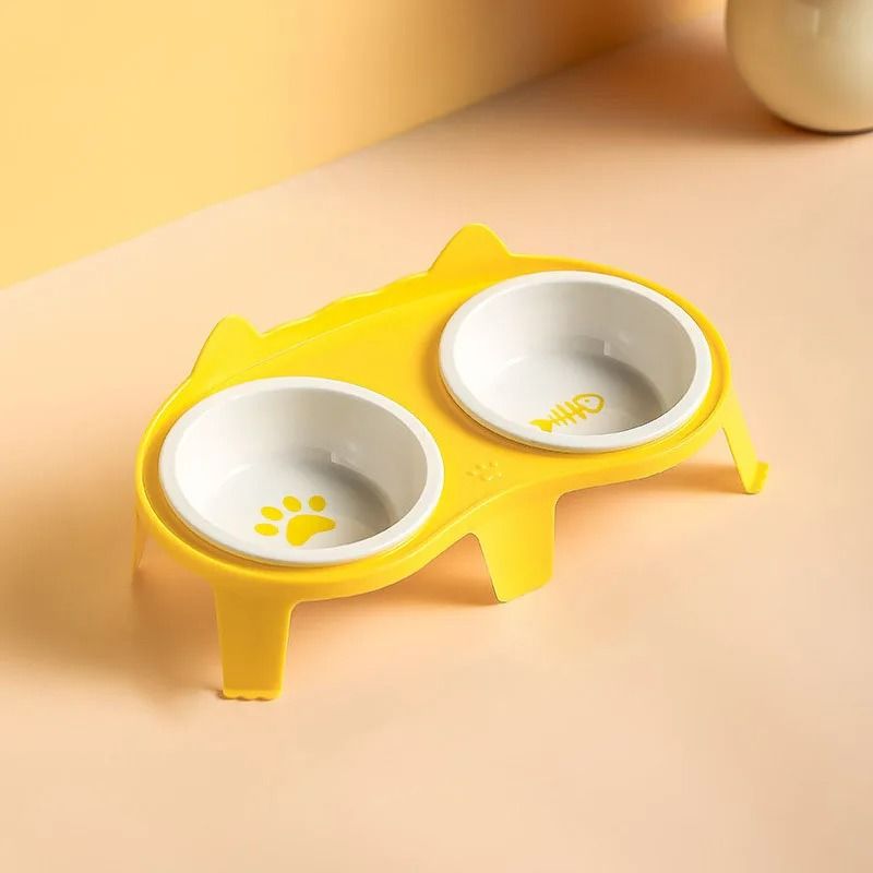 Elevated Ceramic Dual Pet Feeding Station 8