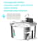 Rechargeable Stainless Steel Wireless Pet Water Fountain 8