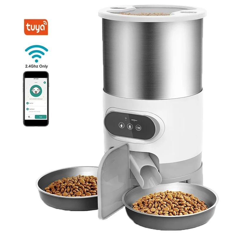 Smart AppControlled Automatic Double Meal Pet Feeder 9