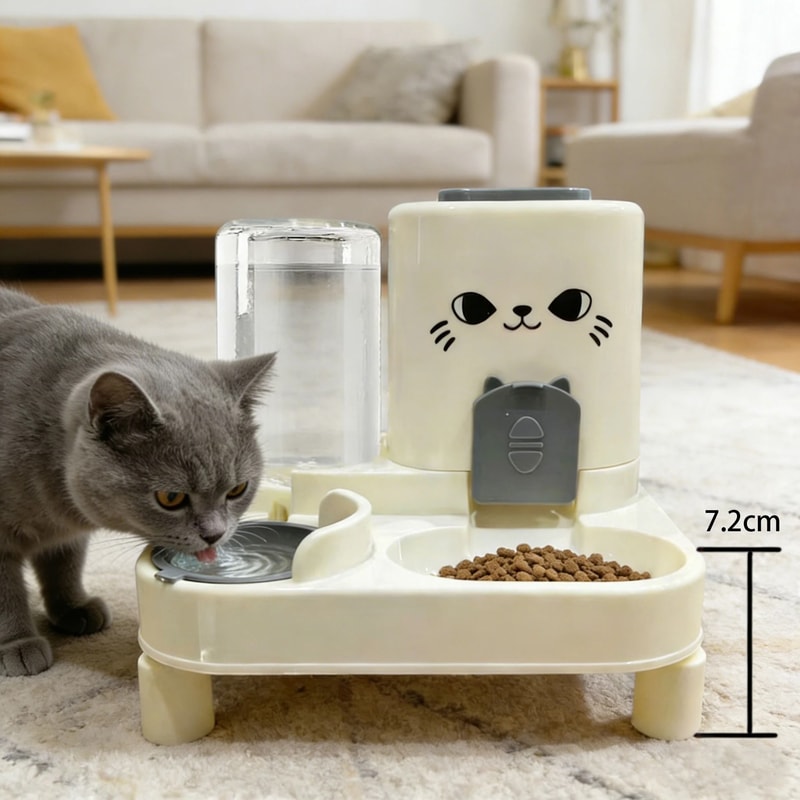 GravityFed Automatic Pet Food And Water Dispenser 0