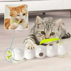 intelligent motion-activated whack-a-worm interactive cat toy