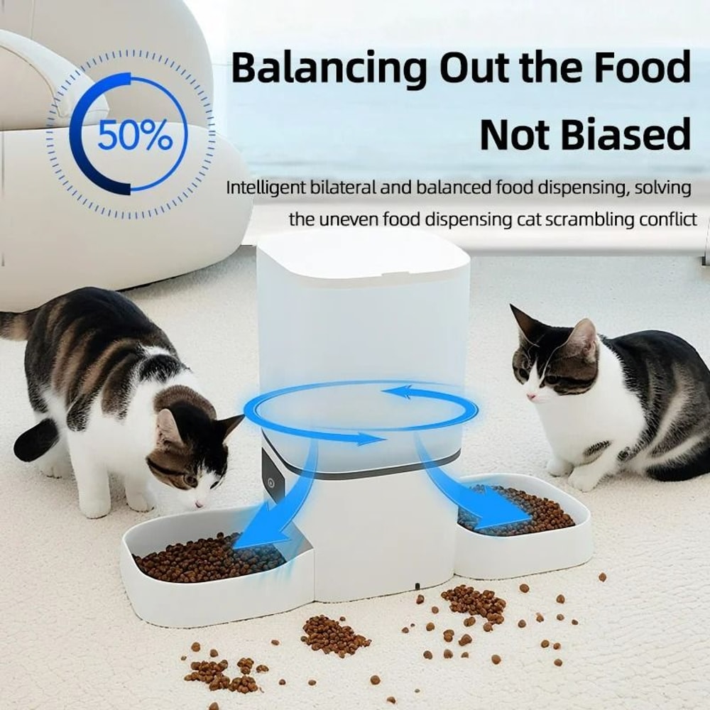 6L Smart WiFi DoubleMeal Automatic Pet Feeder 2