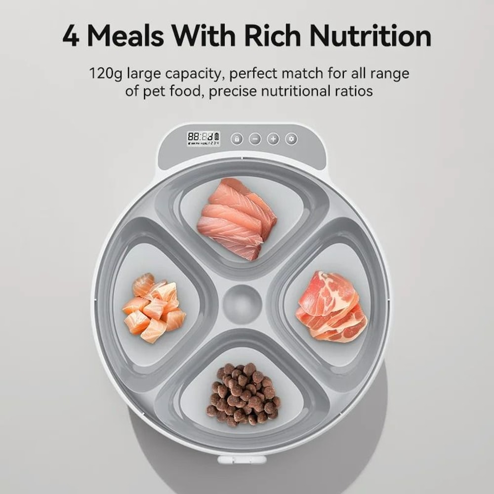 4Meal Wireless Automatic Wet Dry Food Dispenser 3