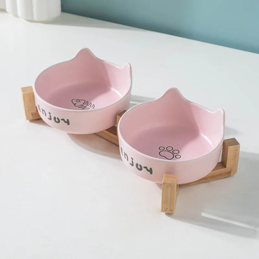 NonSlip Ceramic Double Feeding Station 8