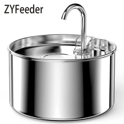 large-capacity stainless steel automatic pet water fountain