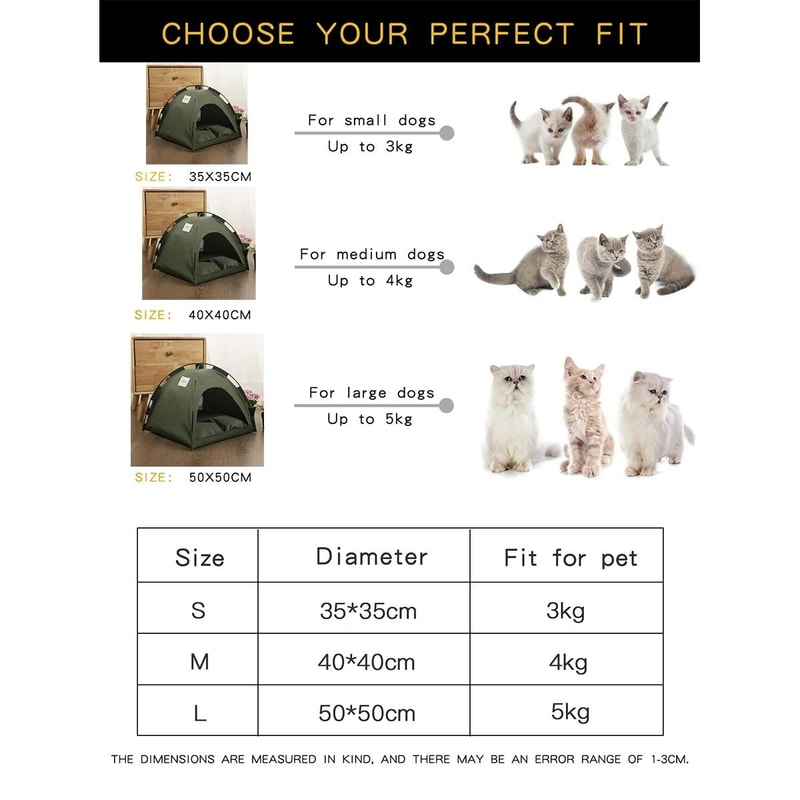 Indoor Pet Tent Bed With Removable Cushion 5