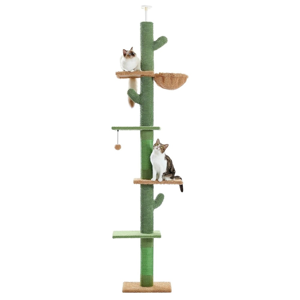 Adjustable FloortoCeiling Indoor Cat Tower 7