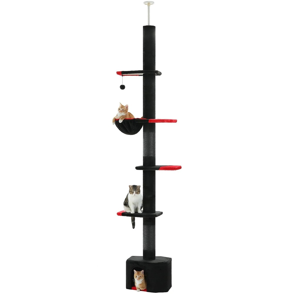 Adjustable FloortoCeiling Indoor Cat Tower 8
