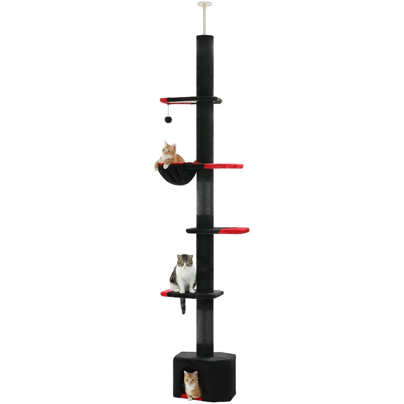 Adjustable FloortoCeiling Indoor Cat Tower 8