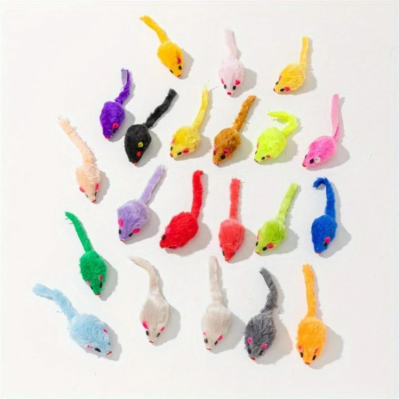 25Piece Bulk Interactive Plush Mice Set 5