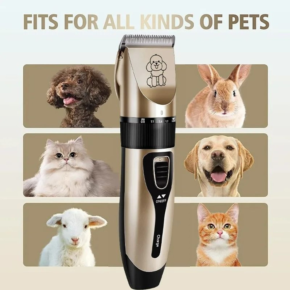 Professional Cordless Pet Grooming Clipper Set 2