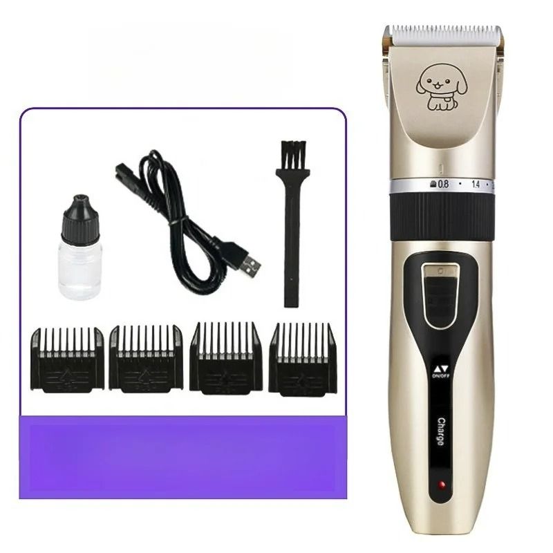 Professional Cordless Pet Grooming Clipper Set 7